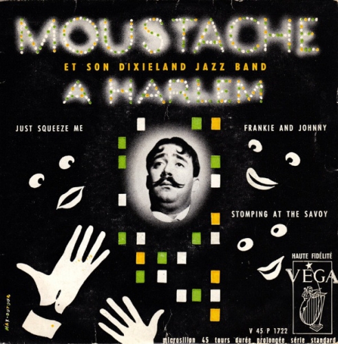 Moustache,musique,EP cover,jazz,graphisme,illustration, max dufour, jouineau-Bourduge