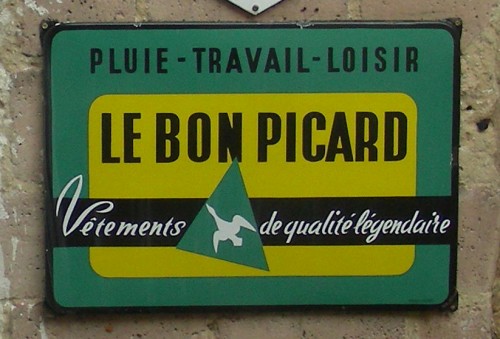 Plaque émaillée, Le Bon Picard,brocante,collection,Collection Les Beaux Dimanches