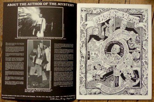 Joe Coleman,dessin,illustration,art singulier,art modeste,graphzine,The mystery of woolverine woo-bait,livre,édition