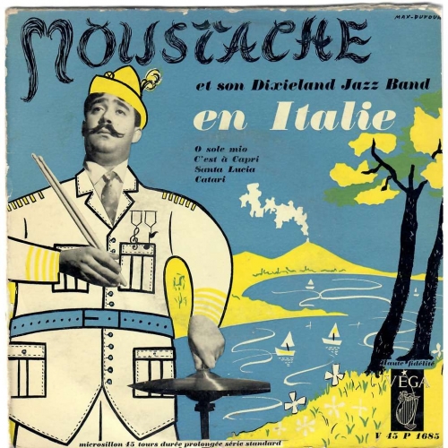 Moustache,musique,EP cover,jazz,graphisme,illustration, max dufour, jouineau-Bourduge