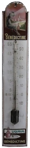 plaque émaillée, thermomètre émaillé,brocante,collection