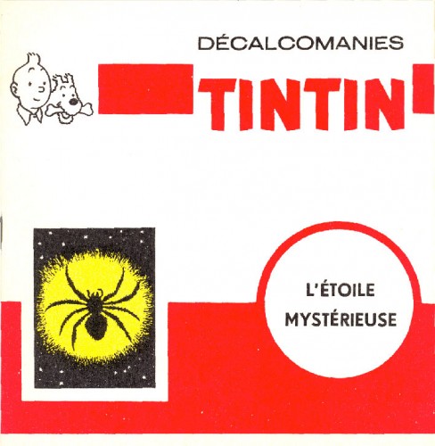 Tintin,décalcomanies tintin,DAR,Années 60,Produit dérivé tintin