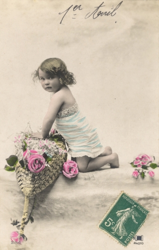 cartes postales anciennes,collection, 1er avril,art populaire